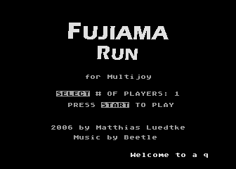 screenshot of the start-up screen of Fujiama Run